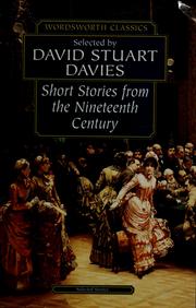 Cover of: Short stories from the nineteenth century