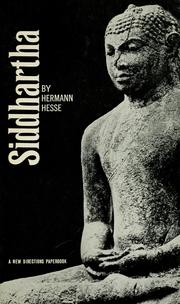 Cover of: Siddhartha by Hermann Hesse
