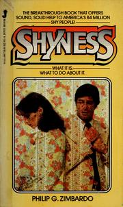 Cover of: Shyness by Philip G. Zimbardo