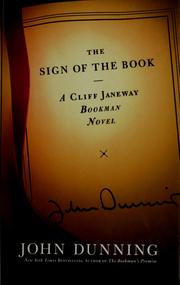 Cover of: The sign of the book: a Cliff Janeway novel
