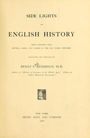 Cover of: Side lights on English history by Ernest F. Henderson