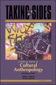 Cover of: Taking Sides: Clashing Views in Cultural Anthropology (Taking Sides: Cultural Anthropology) by Robert L. Welsch, Kirk M. Endicott