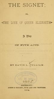 Front cover of The signet by David Lloyd Pulliam