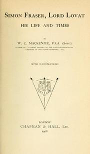 Cover of: Simon Fraser, lord Lovat by W. C. Mackenzie