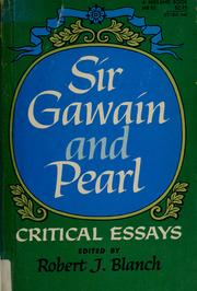 Cover of: Sir Gawain and Pearl by Robert J. Blanch