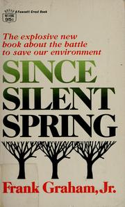 Cover of: Since Silent spring.