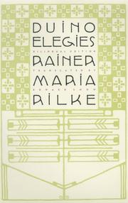 Cover of: Duino Elegies by Rainer Maria Rilke, Rainer Maria Rilke