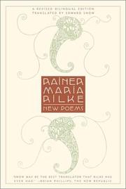 Cover of: New poems | Rainer Maria Rilke