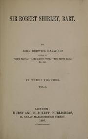 Cover of: Sir Robert Shirley, bart.