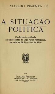Cover of: A situação politica