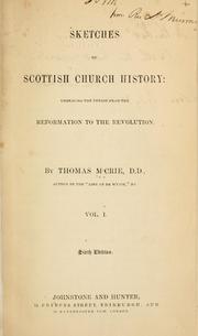 Cover of: Sketches of Scottish church history by M'Crie, Thomas