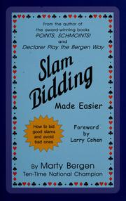Cover of: Slam bidding made easier