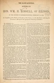 Cover of: The slave question. by William Henry Bissell