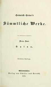 Cover of: Sämtliche Werke. by Heinrich Heine