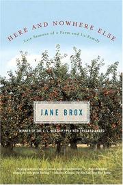 Cover of: Here and Nowhere Else by Jane Brox