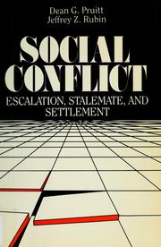 Cover of: Social conflict by Dean G. Pruitt