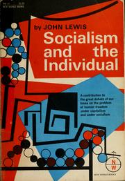 Cover of: Socialism and the individual. by Lewis, John