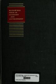 Cover of: Social pathology: a systematic approach to the theory of sociopathic behavior