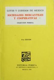 Cover of: Sociedades mercantiles y cooperativas.
