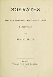 Cover of: Sokrates, nach den Überlieferungen seiner Schule.