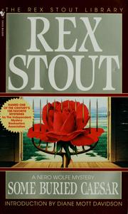 Cover of: Some buried Caesar by Rex Stout