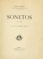 Cover of: Sonetos: Aguarelas de Alberto Sousa