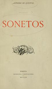 Cover of: Sonetos by Antero de Quental