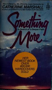 Cover of: Something More by Catherine Marshall undifferentiated