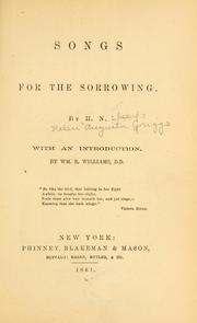 Cover of: Songs for the sorrowing. by Helen Augusta Griggs