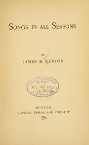 Cover of: Songs in all seasons