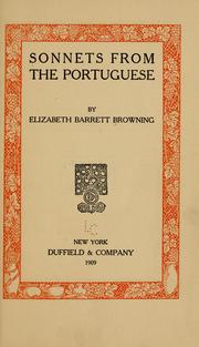 Cover of: Sonnets from the Portuguese by Elizabeth Barrett Browning