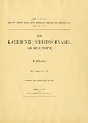 Cover of: Der kameruner Schiffsschnabel und seine Motive