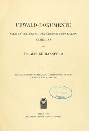 Cover of Urwald-Dokumente by alfred mansfeld