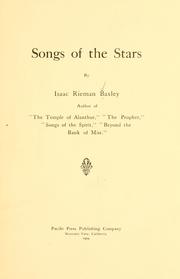 Cover of: Songs of the stars by Isaac Rieman Baxley