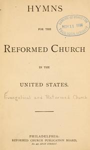 Cover of: Hymns for the Reformed Church in the United States