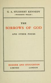 Cover of: The sorrows of God and other poems
