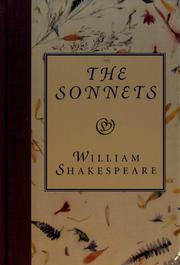 Cover of: The sonnets by William Shakespeare