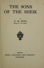 Cover of: The sons of the sheik by E. M. Hull