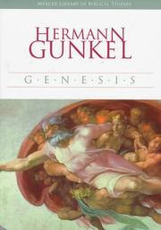Genesis by Hermann Gunkel, Mark E. Biddle