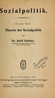 Cover of: Sozialpolitik