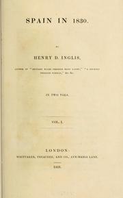 Cover of: Spain in 1830