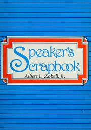 Cover of: Speaker's scrapbook. by Albert L. Zobell