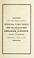 Cover of: Special time table for funeral train, conveying the remains of our late President, Abraham Lincoln, from Albany to Buffalo, Wednesday, April 26, 1865