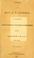 Cover of: Speech of Hon. F. W. Pickens, delivered before a public meeting of the people of the district, held at Edgefield C. H., S. C., July 7, 1851.