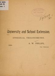Cover of: Spherical trigonometry