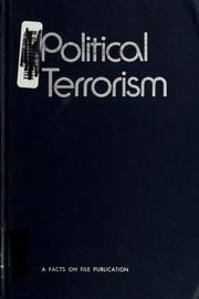 Cover of: Political terrorism