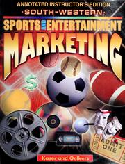 Cover of: Sports and entertainment marketing