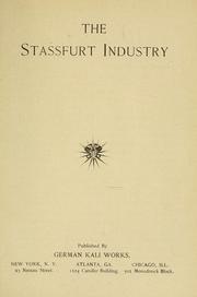 Cover of: The Stassfurt industry