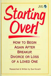 Cover of: Starting over! by Sue Kovach