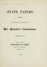 Cover of: State papers by Great Britain. Record Commission.